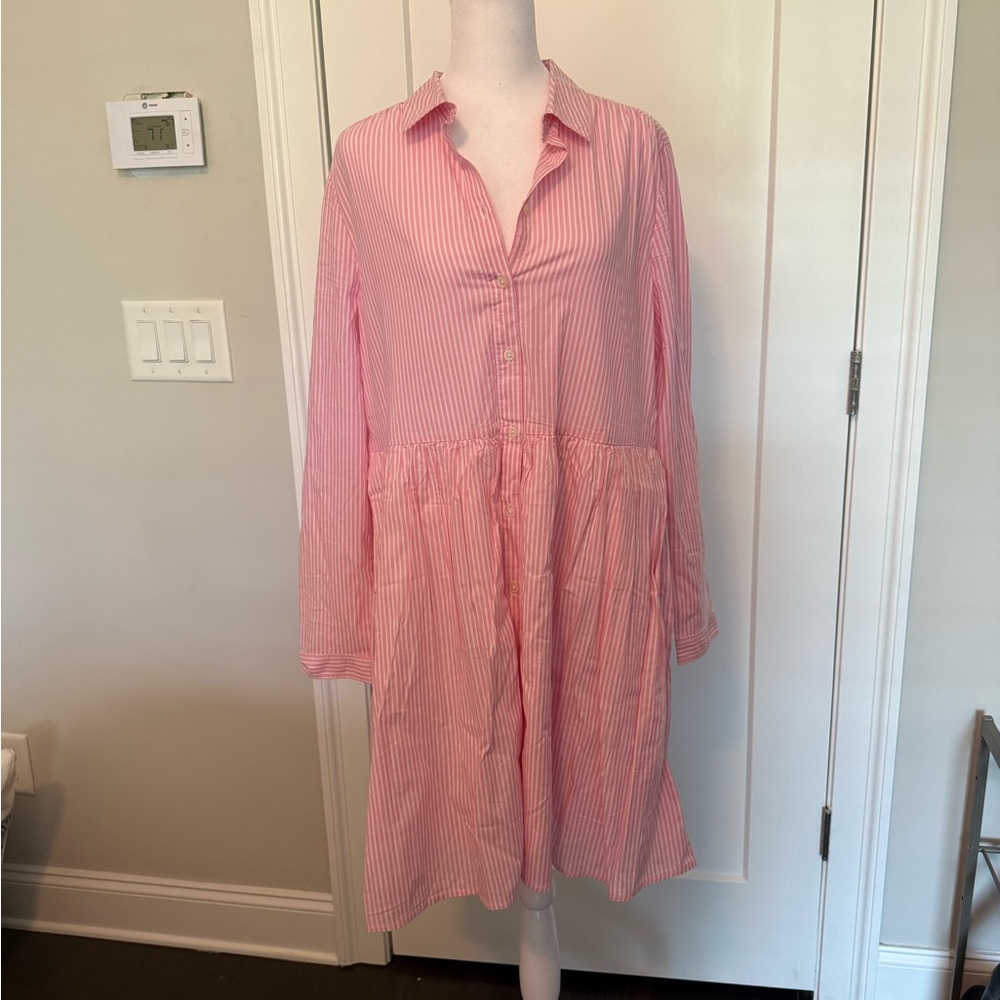 J. Crew Factory Collared mini shirtdress